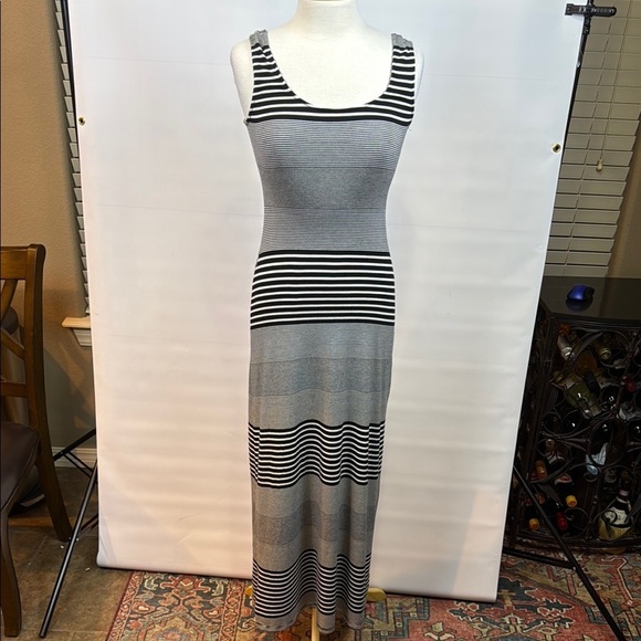Merona Dresses & Skirts - Merona Black and White Striped Maxi Dress, Small